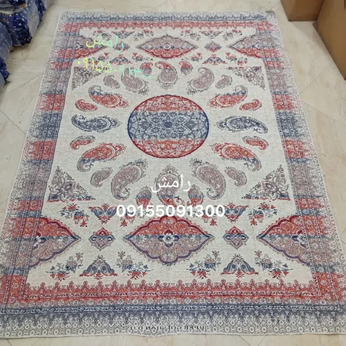 زیرسفره سوپر گلشن یزد جنس مخمل شانل کد ۰۳۱ با رنگ بندی (۳ و ۶ متری)